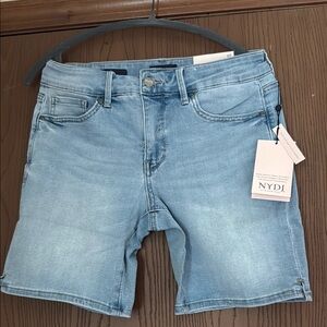 NYDJ Ella Classic Poetry Blue Denim Shorts